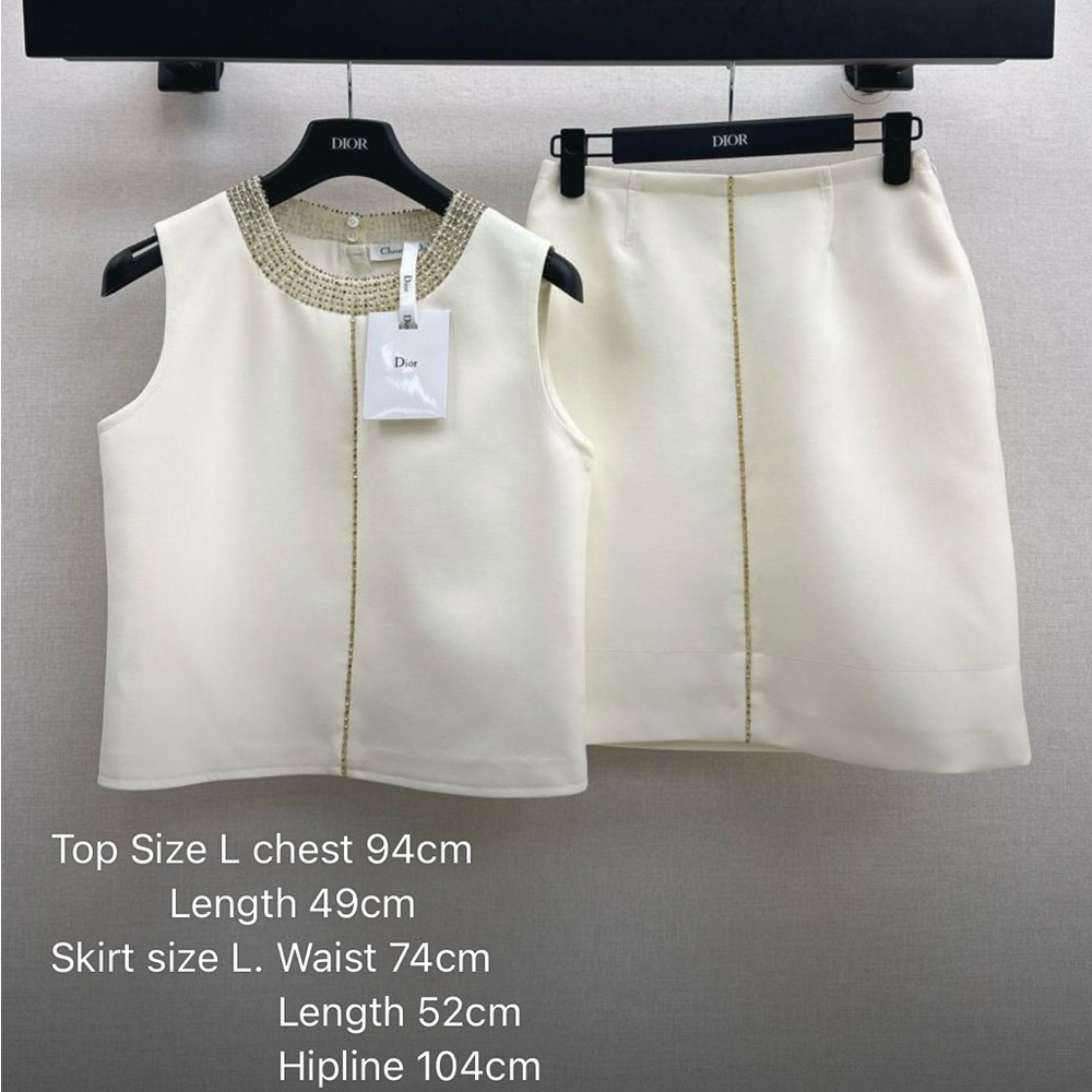 Cream Skirt Set for Women